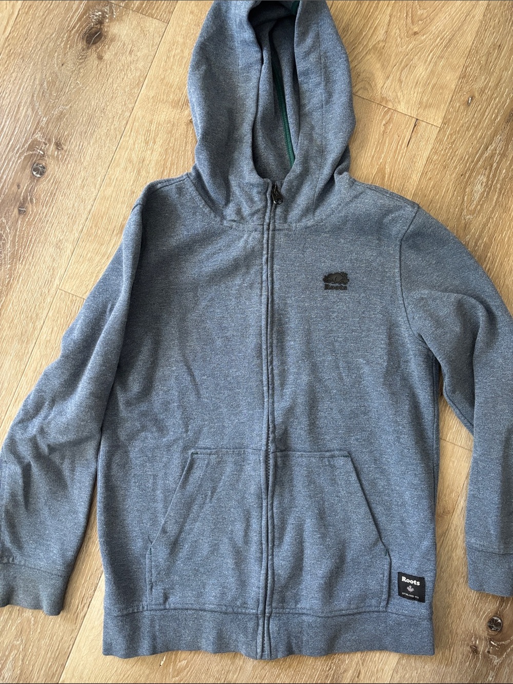 Roots boy’s blue full-Zip Hoodie Jacket